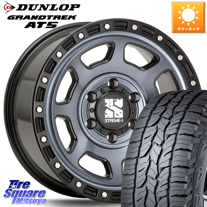 DUNLOP ダンロップ グラントレック AT5 サマータイヤ 285/70R17MLJ XJ07 XTREME-J 6H IND エクストリームJ 17インチ 17X8.0J 20 6穴 139.7 Tacoma|タイヤスクエアミツヤ