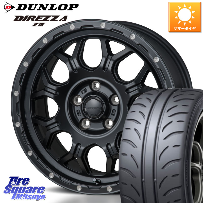 DUNLOP ダンロップ ディレッツァ Z3 DIREZZA サマータイヤ 205/55R16MONZA HI-BLOCK JERRARD モンツァ ハイブロック ジェラード ホイール 16インチ 16X7.0J 35 5穴 114.3 GRヤリスRSノーマルキャリパー|タイヤスクエアミツヤ