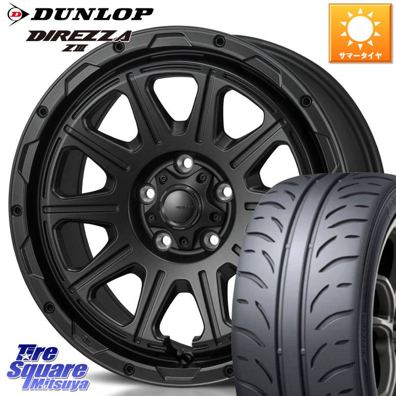 DUNLOP ダンロップ ディレッツァ Z3 DIREZZA サマータイヤ 215/40R17MONZA HI-BLOCK REGULES BK 17インチ 17X7.5J 41 5穴 114.3｜タイヤスクエアミツヤ