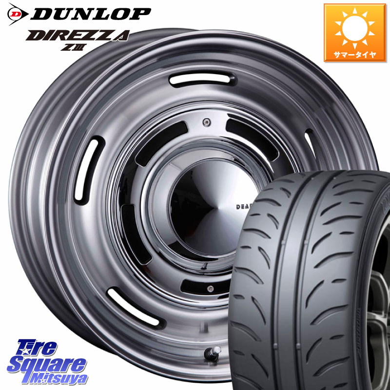 DUNLOP ダンロップ ディレッツァ Z3 DIREZZA サマータイヤ 215/40R17CRIMSON ディーン クロスカントリー グレー 17インチ 17X7.0J 47 5穴 114.3|タイヤスクエアミツヤ