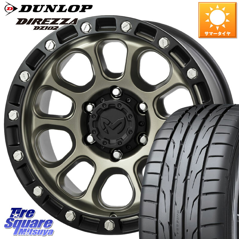 MKW M204 コヨーテブロンズ ホイール 17インチ 17 X 8.0J +38 5穴 114.3 DUNLOP ダンロップ ディレッツァ DZ102 DIREZZA サマータイヤ 215/50R17