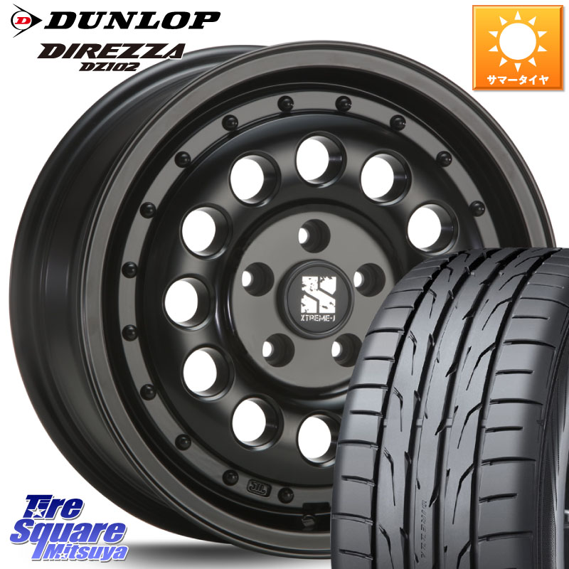 MLJ XTREME-J エクストリーム RUGGED ラギッド 16インチ 16 X 6.5J +32 5穴 114.3 DUNLOP ダンロップ ディレッツァ DZ102 DIREZZA サマータイヤ 215/55R16