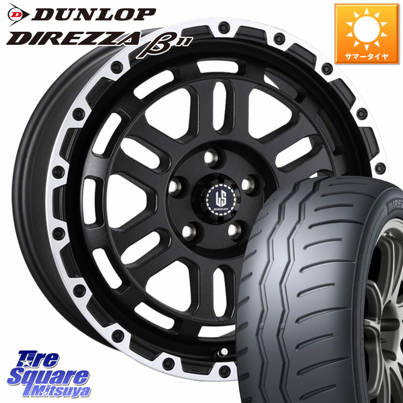 阿部商会 LA STRADA DISCOVER ホイール 18インチ 18 X 8.0J +40 5穴 114.3 DUNLOP DIREZZA B11 ディレッツァ ベータ11 235/40R18