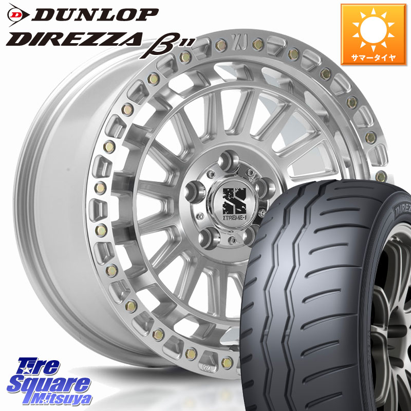 MLJ XJ08 XTREME-J ホイール 18インチ 18 X 8.0J +40 5穴 114.3 DUNLOP DIREZZA B11 ディレッツァ ベータ11 235/40R18