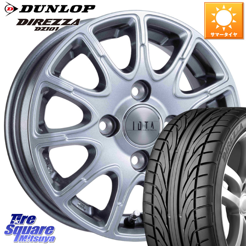 阿部商会 TIRADO IOTA イオタ ホイール 15インチ 15 X 6.0J +45 4穴 100 DUNLOP ダンロップ DIREZZA DZ101 ディレッツァ サマータイヤ 185/55R15 E11ノート 58,044円