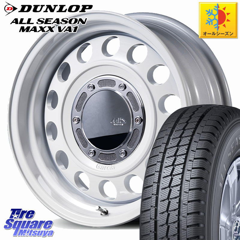 DUNLOP ALL SEASON MAXX VA1 オールシーズンタイヤ 155/80R14 88*86 MANARAY MID GARCIA CISCO Type2 ホイール 14インチ 14 X 4.5J +45 4穴 100 ハイゼット アゲトラCustom車用※軽自動車専用ホイール※