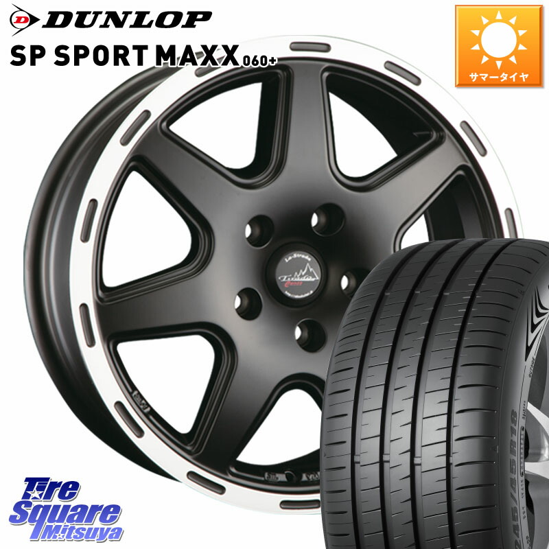 阿部商会 TIRADO CROSS ホイール 18インチ 18 X 7.0J(US) +40 5穴 110 DUNLOP ダンロップ SP SPORT MAXX 060+ スポーツマックス 225/55R18 クライスラー Jeep Cherokee チェロキー KL系