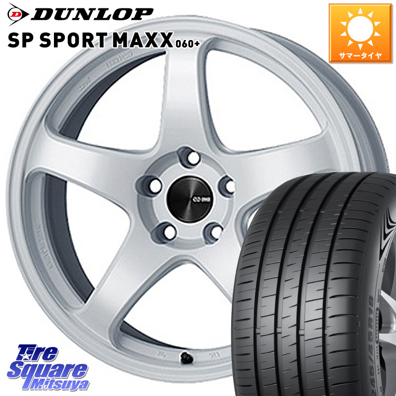 ENKEI エンケイ PerformanceLine PF05 WH 18インチ 18 X 8.0J +45 5穴 114.3 DUNLOP ダンロップ SP SPORT MAXX 060+ スポーツマックス 245/40R18 WRX S4(VBH) 169,810円
