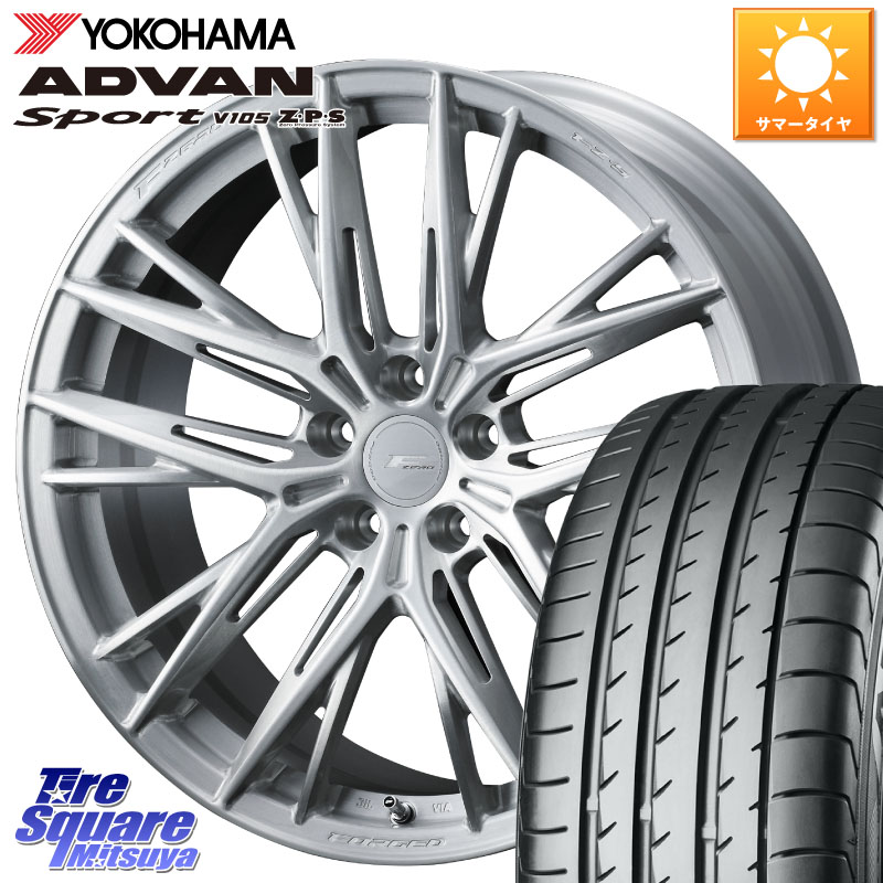 WEDS F ZERO FZ-5 FZ5 鍛造 FORGED ホイール 18インチ エフゼロ 18 X 8.5J +35 5穴 114.3 YOKOHAMA R0154 ADVAN Sport V105 ヨコハマ 235/55R18