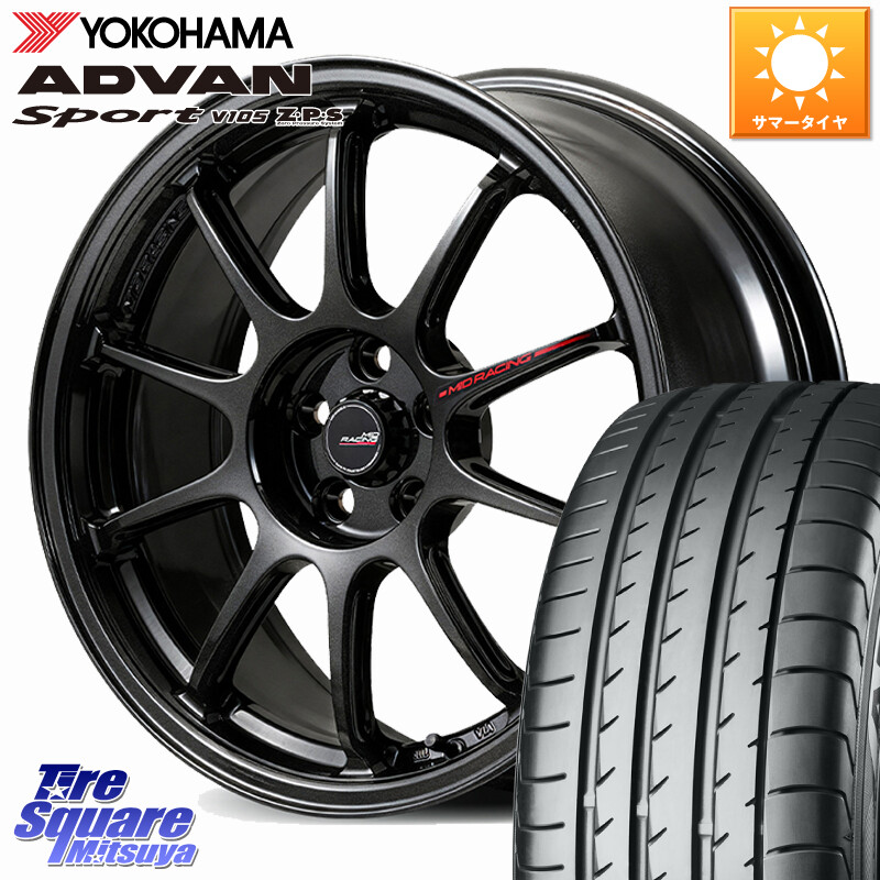YOKOHAMA F4769 ADVAN Sport V105 MO ヨコハマ 225/45R17MANARAY MID RACING R10 EVO ホイール 17インチ レーシング 17X7.5J 44 5穴 100 カローラスポーツ BRZ/86/GR86 GR 86 ハチロク 86 ハチロク｜タイヤスクエアミツヤ