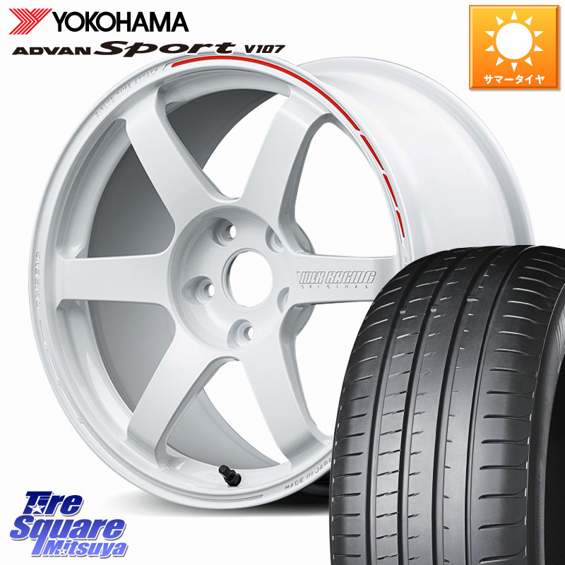 YOKOHAMA R3608 ADVAN アドバン Sport スポーツ V107 ★ ヨコハマ 225/60R18RAYS 【欠品次回3~4月】 TE37 SAGA S-plus TIME ATTACK EDITION VOLK RACING 鍛造 ホイール 18インチ 18X8.0J 46 5穴 114.3 BT5レガシィアウトバック|タイヤスクエアミツヤ