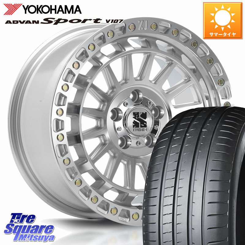 MLJ XJ08 XTREME-J ホイール 18インチ 18 X 8.0J +40 5穴 114.3 YOKOHAMA R7574 ADVAN アドバン Sport スポーツ V107 ヨコハマ 235/40R18