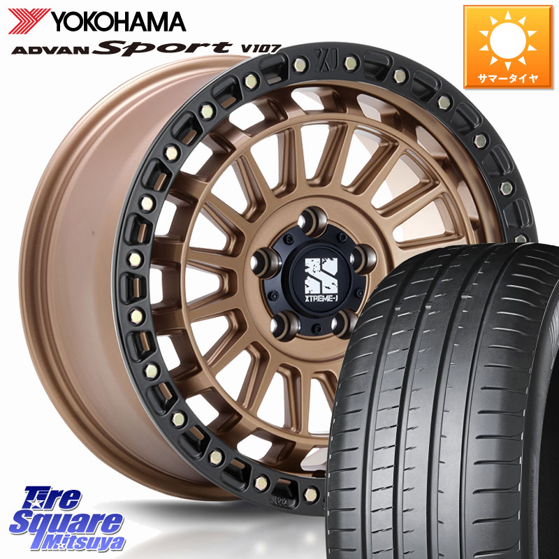 MLJ XJ08 XTREME-J ホイール 18インチ 18 X 8.0J +40 5穴 114.3 YOKOHAMA R7574 ADVAN アドバン Sport スポーツ V107 ヨコハマ 235/40R18