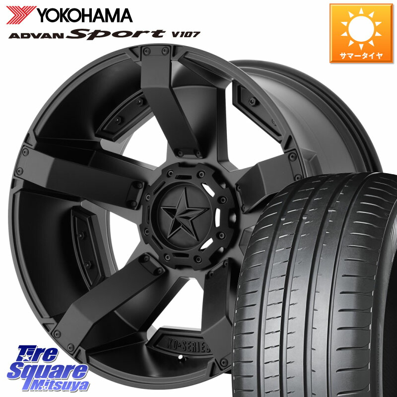 KMC XD811 ROCKSTAR2 ホイール 20インチ ロックスター2 20 X 9.0J +18 6穴 139.7 YOKOHAMA R8277 ADVAN Sport V107 ヨコハマ 265/50R20