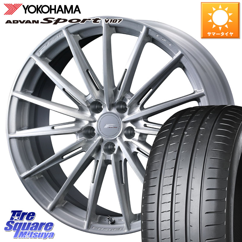 YOKOHAMA R4670 ADVAN アドバン Sport スポーツ V107 MO1 ヨコハマ 235/50R19WEDS F ZERO FZ4 FZ-4 鍛造 FORGED 19インチ エフゼロ 19X8.0J 35 5穴 114.3 NX レクサス ハリアー|タイヤスクエアミツヤ