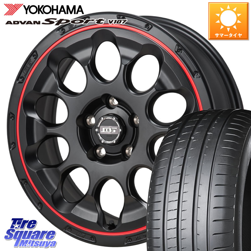 YOKOHAMA S0600 ADVAN Sport V107 ヨコハマ 205/45R17Japan三陽 ボトムガルシア CHRONO クロノ BKRED 17X7.0J 45 5穴 114.3 GT系フリードクロスター CR-Z｜タイヤスクエアミツヤ