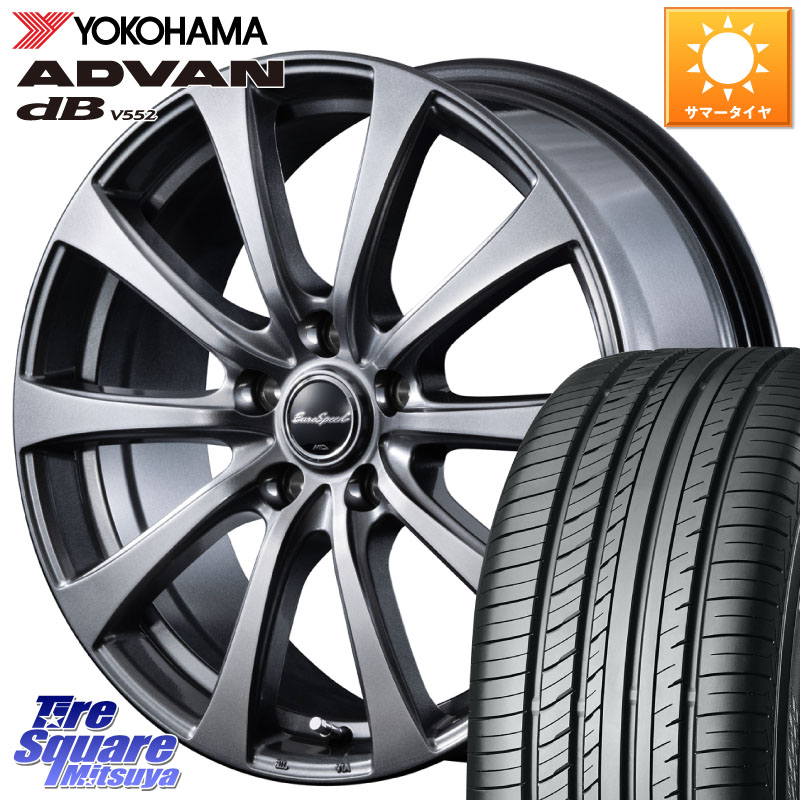 MANARAY MID EuroSpeed G10 在庫● ホイール 15インチ 15 X 6.0J +45 5穴 114.3 YOKOHAMA R2598 ADVAN dB V552 ヨコハマ 195/60R15