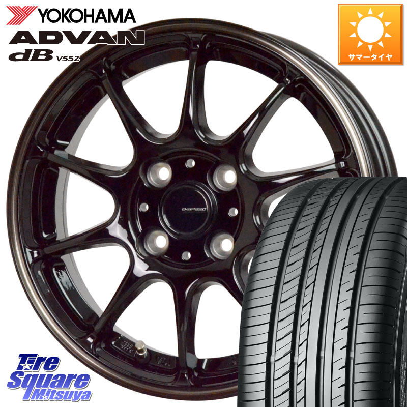 HotStuff G・SPEED P-07 ジー・スピード ホイール 15インチ 15 X 5.5J +50 4穴 100 YOKOHAMA R2596 ADVAN dB V552 ヨコハマ 195/55R15