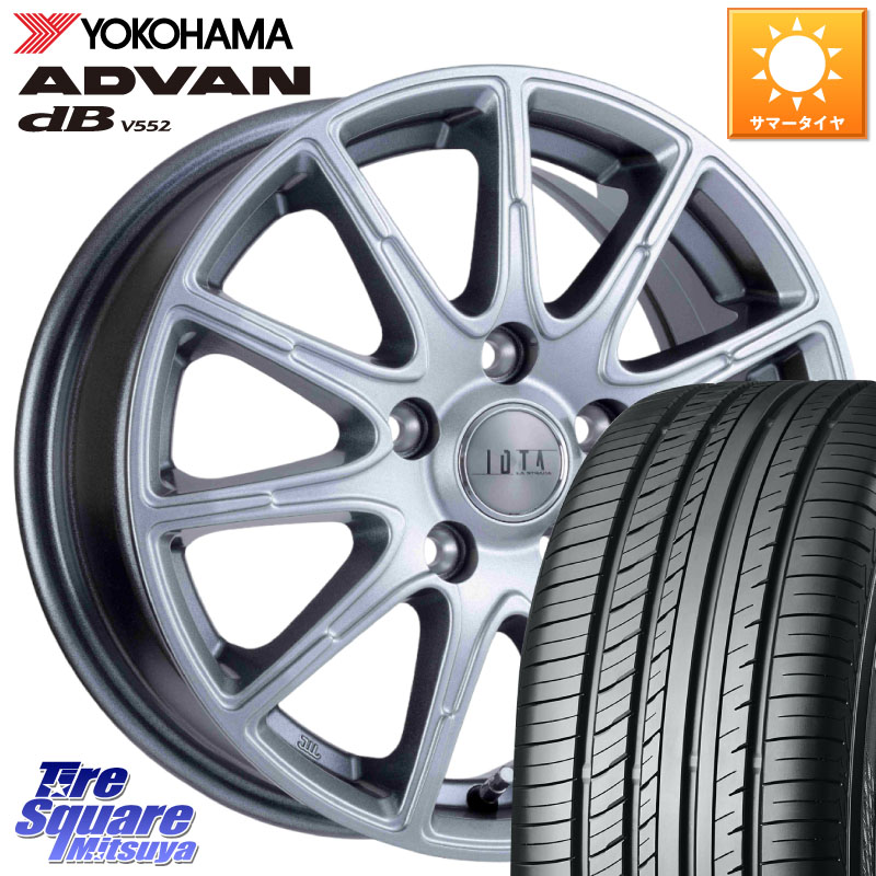 YOKOHAMA R2598 ADVAN dB V552 ヨコハマ 195/60R15阿部商会 TIRADO IOTA イオタ ホイール 15インチ 15X6.0J 45 5穴 100 インプレッサ|タイヤスクエアミツヤ