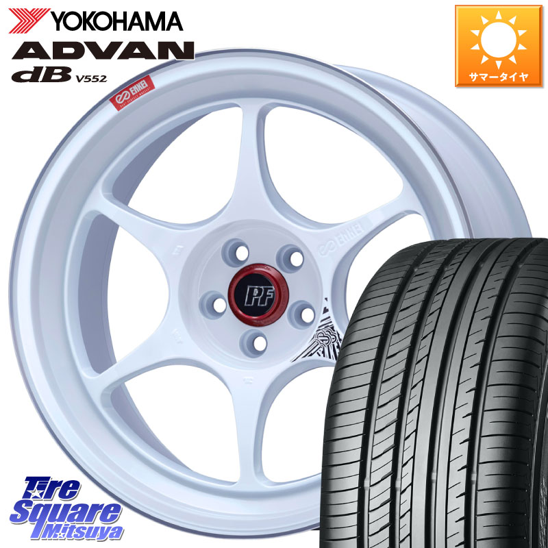 YOKOHAMA R7990 ADVAN dB V552 ヨコハマ 235/60R18ENKEI エンケイ PerformanceLine PF06 ホイール 18インチ 18X8.5J 35 5穴 114.3 アウトランダーPHEV|タイヤスクエアミツヤ