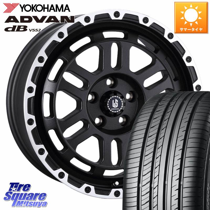 阿部商会 LA STRADA DISCOVER ホイール 16インチ 16 X 7.0J +40 5穴 114.3 YOKOHAMA R2966 ADVAN dB V552 ヨコハマ 215/55R16 リーフ