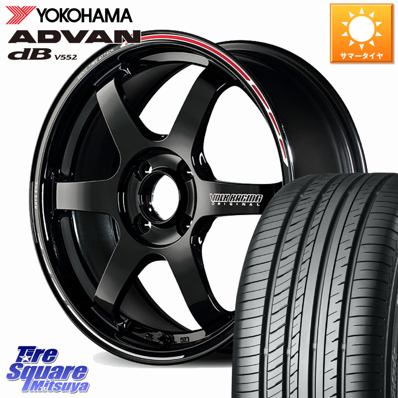 YOKOHAMA R2596 ADVAN dB V552 ヨコハマ 195/55R15RAYS 【欠品次回3~4月】 TE37 SONIC TIME ATTACK EDITION 軽自動車専用 鍛造 ホイール 15インチ 15X5.5J 46 4穴 100｜タイヤスクエアミツヤ