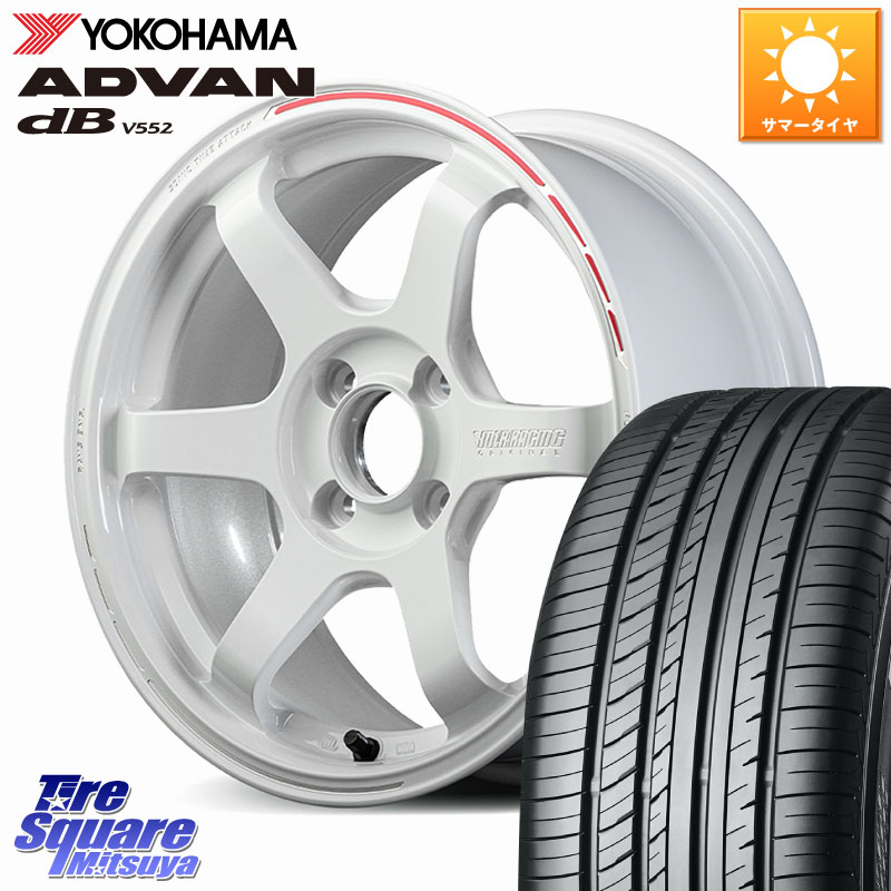 YOKOHAMA R2596 ADVAN dB V552 ヨコハマ 195/55R15RAYS 【欠品次回3~4月】 TE37 SONIC TIME ATTACK EDITION 軽自動車専用 鍛造 ホイール 15インチ 15X5.5J 46 4穴 100｜タイヤスクエアミツヤ