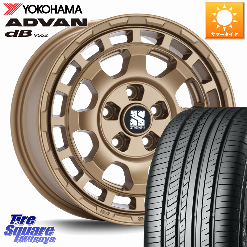 YOKOHAMA R2870 ADVAN dB V552 ヨコハマ 225/60R16MLJ SAVANZA サバンザ XTREME-J ホイール 16インチ エクストリーム 16X7.0J 35 5穴 114.3|タイヤスクエアミツヤ