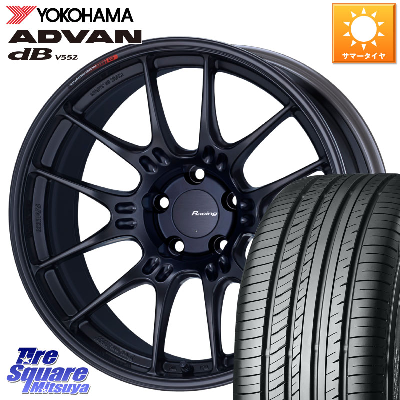 YOKOHAMA R7990 ADVAN dB V552 ヨコハマ 235/60R18ENKEI エンケイ RACING GTC02 BK ホイール 18インチ 18X7.5J 48 5穴 114.3 CX-5 CX5 MAZDA CX-7 CX7 MAZDA CR-V|タイヤスクエアミツヤ