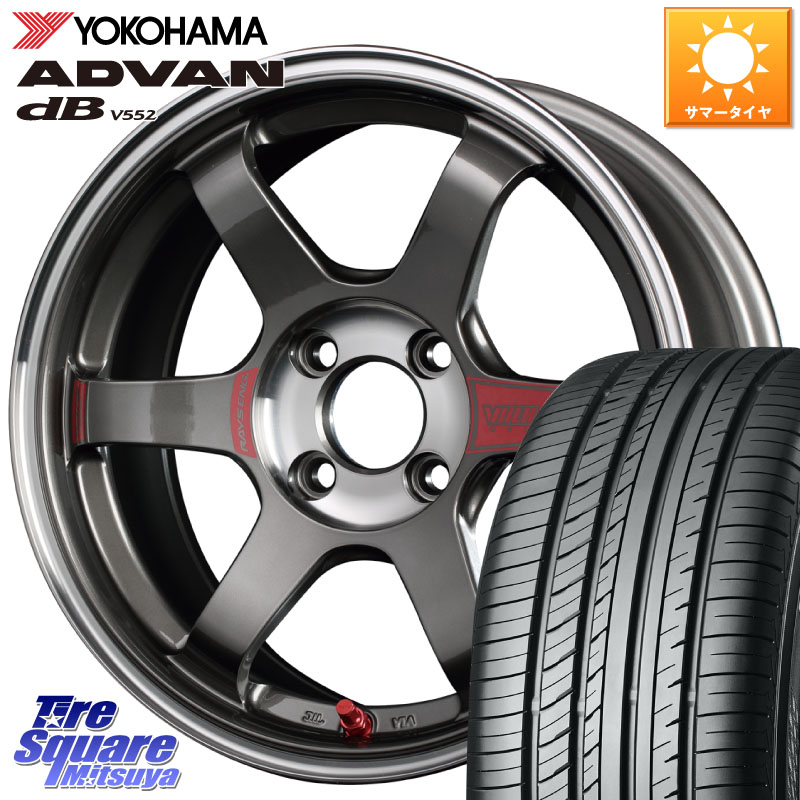 RAYS 【欠品次回10~11月】 レイズ TE37 ボルクレーシング SONIC SL ホイール 15インチ 15 X 6.0J +41 4穴 100 YOKOHAMA R2598 ADVAN dB V552 ヨコハマ 195/60R15