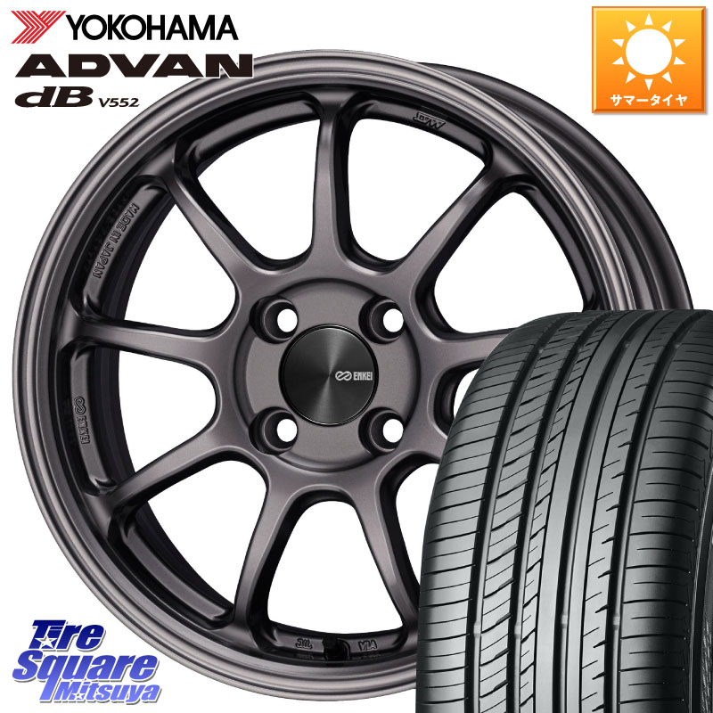 ENKEI PerformanceLine PF09 ホイール 4本 15インチ 15 X 6.0J +42 4穴 100 YOKOHAMA R2598 ADVAN dB V552 ヨコハマ 195/60R15