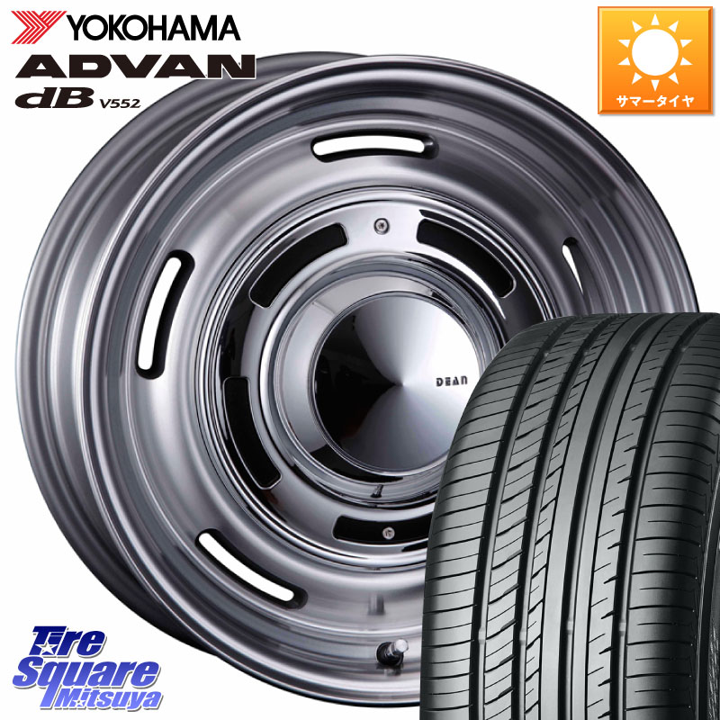 YOKOHAMA R2966 ADVAN dB V552 ヨコハマ 215/55R16CRIMSON ディーン クロスカントリー グレー 16インチ 欠品次回7月中~末予定 16X6.5J 32 5穴 114.3|タイヤスクエアミツヤ