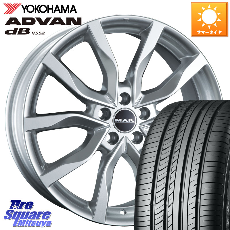 YOKOHAMA R7990 ADVAN dB V552 ヨコハマ 235/60R18阿部商会 MAK HIGHLANDS ホイール18インチ 18X8.0J(LANDROVER EVOQUE LZ2) 45 5穴 108 ランドローバー レンジローバー イヴォーク LZ2***系|タイヤスクエアミツヤ