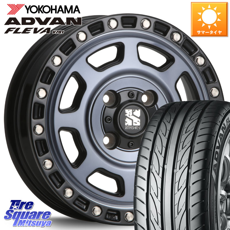 YOKOHAMA R3584 ADVAN FLEVA V701 ヨコハマ 165/55R15MLJ XJ07 XTREME-J 4H IND エクストリームJ 15インチ 15X4.5J 43 4穴 100 N-BOX タント スペーシア サクラ R1 R2 ルークス ROOX 日産 デイズ デイズルークス 日産 デリカ ミニ DELICA MINI コペン N-ONE N ONE エヌ|タイヤスクエアミツヤ