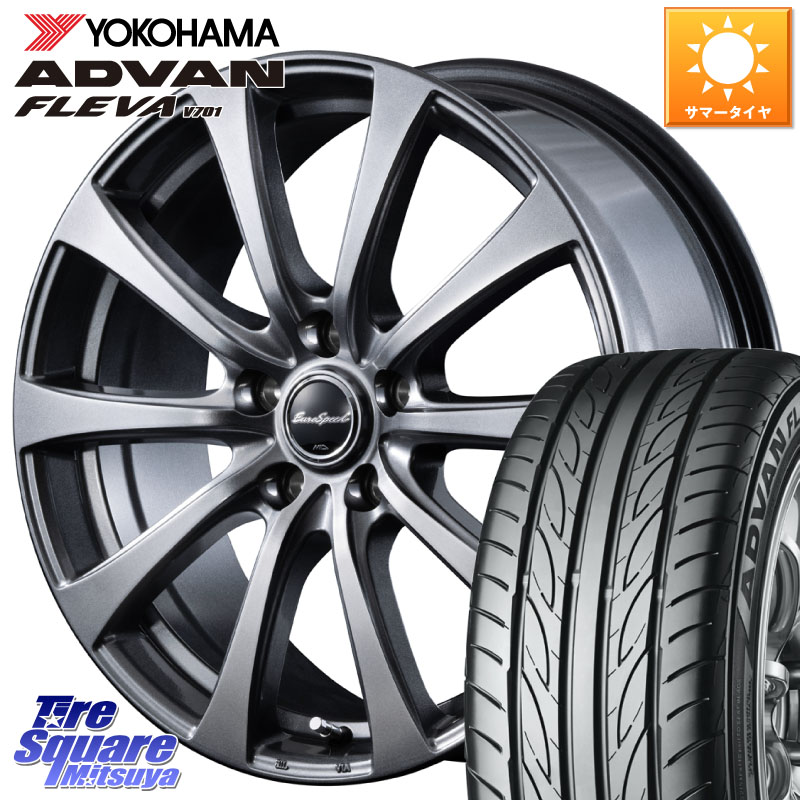 YOKOHAMA R3589 ADVAN FLEVA V701 ヨコハマ 225/55R16MANARAY MID EuroSpeed G10 ホイール 16インチ 16X6.5J 38 5穴 114.3 RX-8 MAZDA｜タイヤスクエアミツヤ