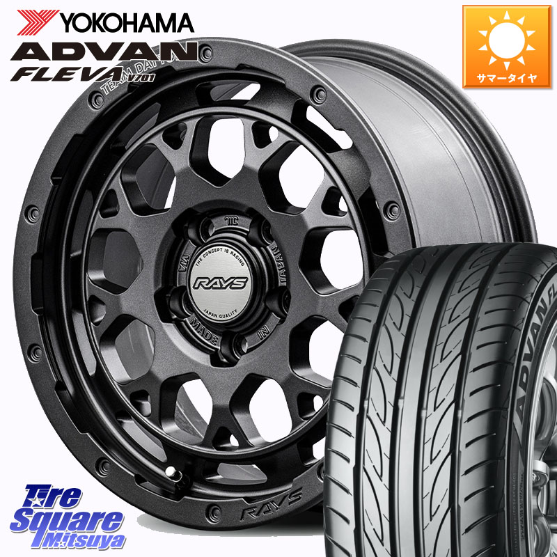 RAYS 【欠品次回8~9月】 TEAM DAYTONA M9+ Spec M ホイール 18インチ 18 X 7.5J +38 5穴 114.3 YOKOHAMA R0396 ADVAN FLEVA V701 ヨコハマ 235/55R18