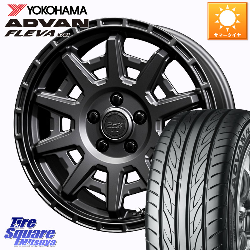 KYOHO PPX D10X ホイール 17インチ 17 X 7.0J +35 5穴 114.3 YOKOHAMA R0393 ADVAN FLEVA V701 ヨコハマ 215/45R17