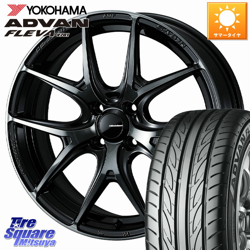 WEDS WedsSport SA-01R ホイール 17インチ ウェッズ スポーツ 17 X 6.5J +42 4穴 100 YOKOHAMA R0393 ADVAN FLEVA V701 ヨコハマ 215/45R17