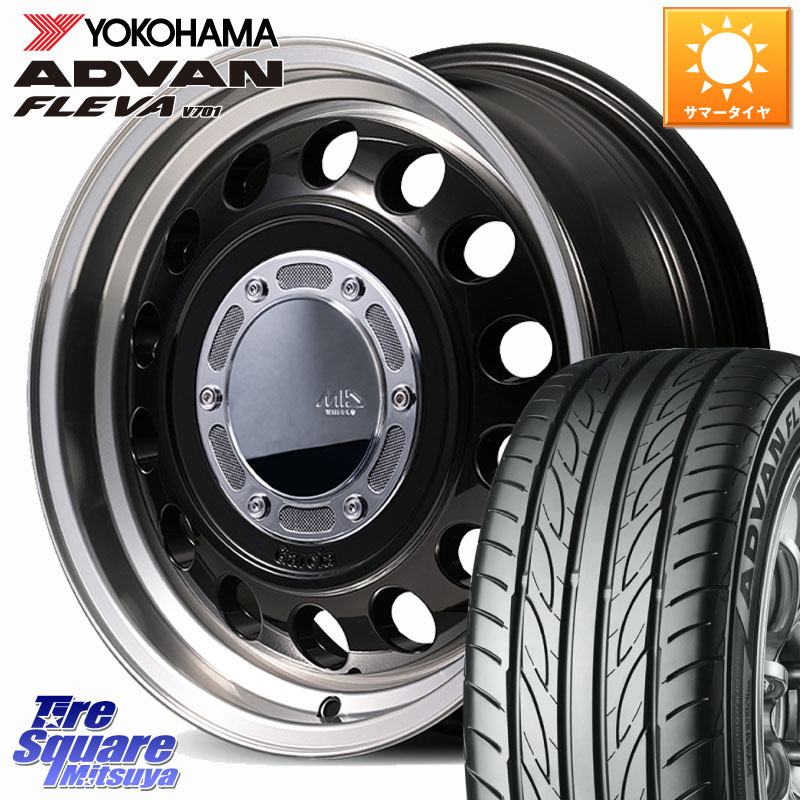 MANARAY MID GARCIA CISCO Type2 ホイール 16インチ 16 X 6.5J +40 5穴 114.3 YOKOHAMA R3591 ADVAN FLEVA V701 ヨコハマ 215/55R16 リーフ 100,353円