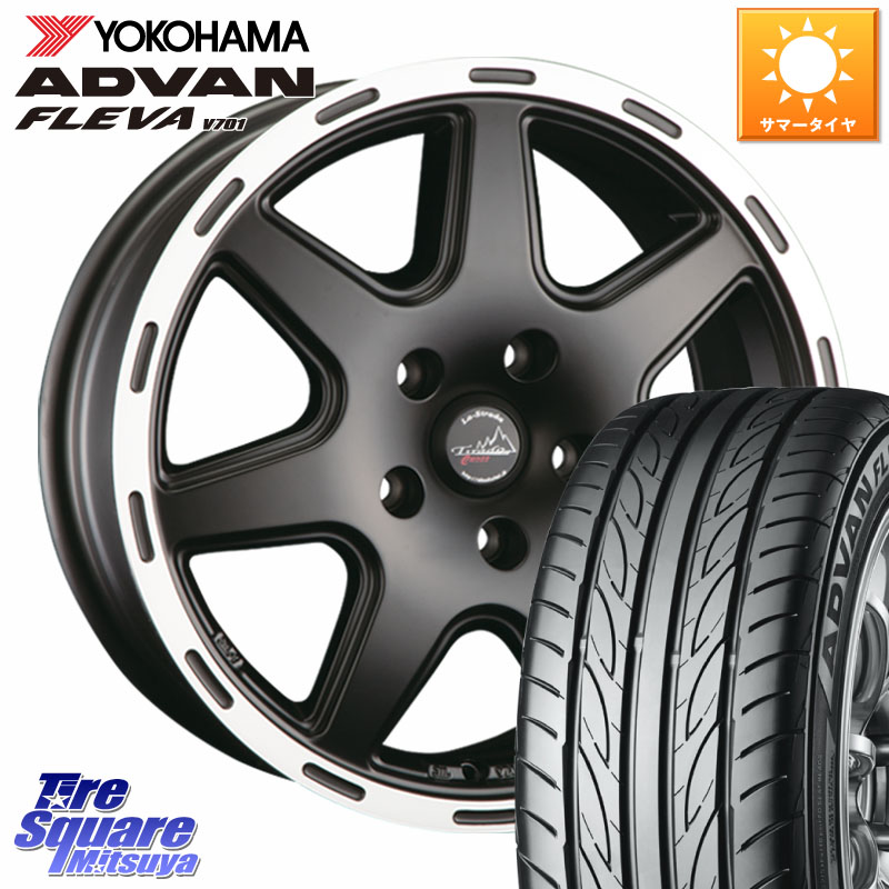 阿部商会 TIRADO CROSS ホイール 18インチ 18 X 7.0J(US) +40 5穴 110 YOKOHAMA R0396 ADVAN FLEVA V701 ヨコハマ 235/55R18