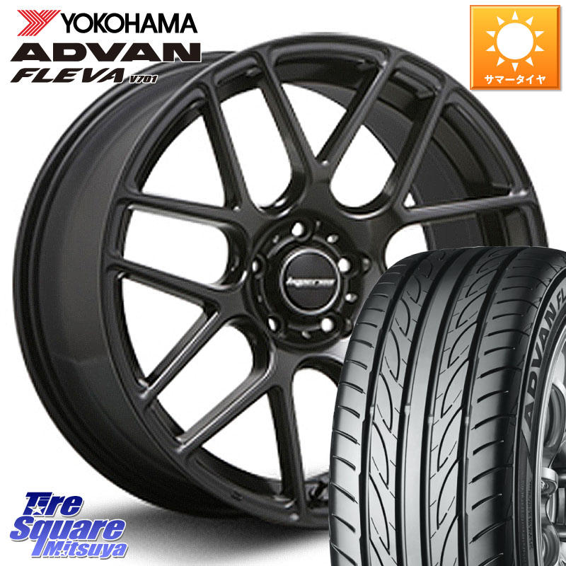 MLJ hyperion ハイペリオン CVM ホイール 20インチ 20 X 8.5J +35 5穴 114.3 YOKOHAMA R0414 ADVAN FLEVA V701 ヨコハマ 225/35R20