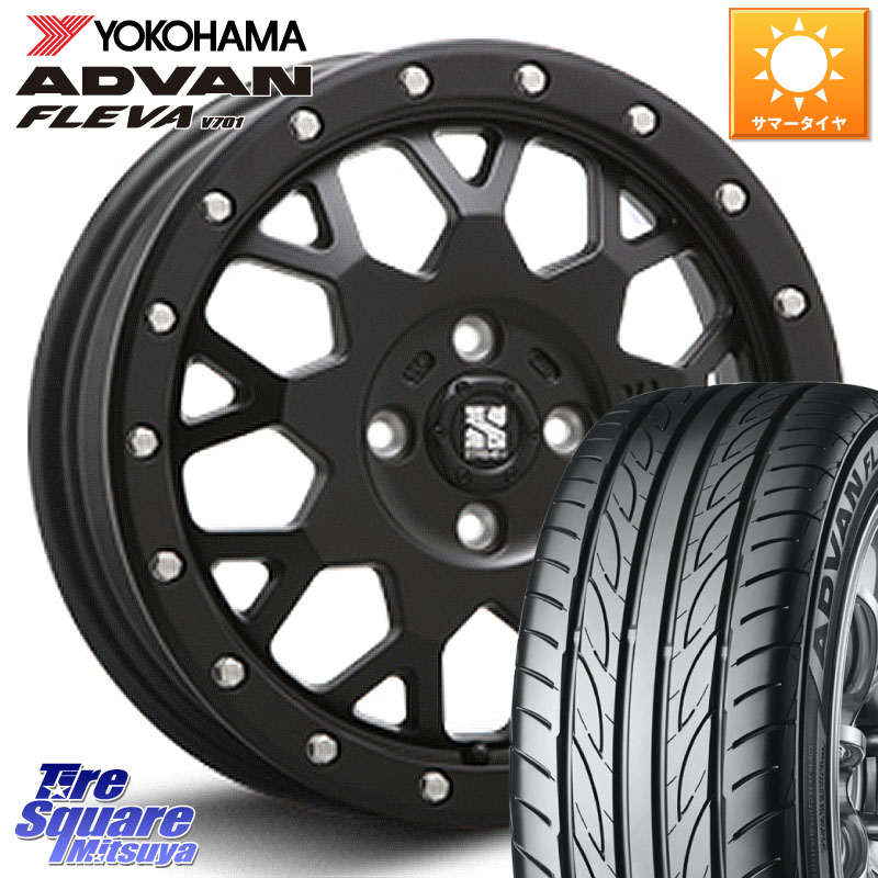 MLJ XJ04 XTREME-J エクストリームJ ホイール 15インチ 15 X 4.5J +43 4穴 100 YOKOHAMA R3583 ADVAN FLEVA V701 ヨコハマ 165/50R15