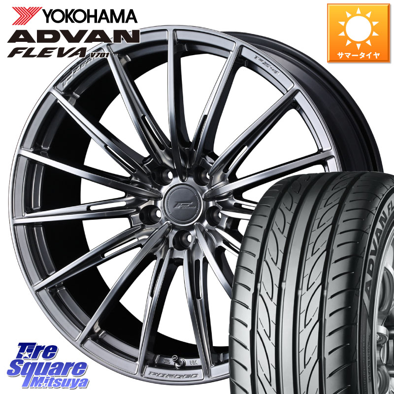 WEDS F ZERO FZ4 FZ-4 鍛造 FORGED 18インチ エフゼロ 18 X 8.0J +45 5穴 114.3 YOKOHAMA R0395 ADVAN FLEVA V701 ヨコハマ 215/40R18
