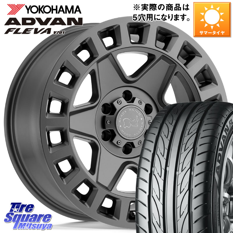 YOKOHAMA R0401 ADVAN FLEVA V701 ヨコハマ 215/40R17BLACK RHINO YORK ブラックライノ ヨーク GM 17インチ ブラックライノ 17X8.0J 35 5穴 114.3｜タイヤスクエアミツヤ