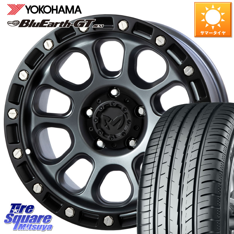 MKW M204 ドライグレー 16インチ 16 X 7.0J +35 5穴 114.3 YOKOHAMA R4618 BluEarth-GT AE51 ヨコハマ 205/60R16