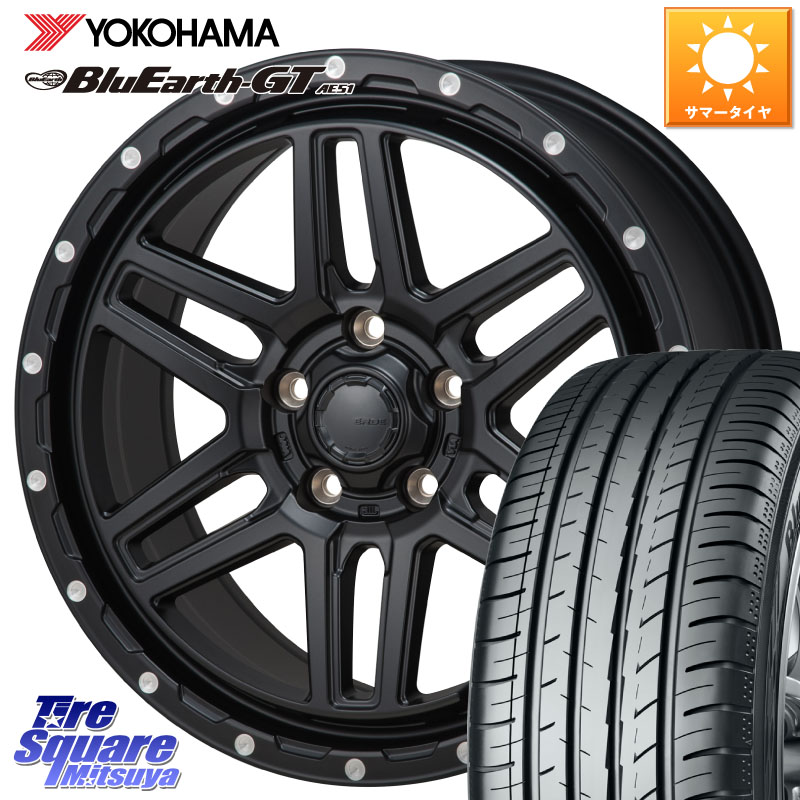 MONZA HI-BLOCK ERDE 17インチ 17 X 7.5J +41 5穴 114.3 YOKOHAMA R4582 BluEarth-GT AE51 ヨコハマ 225/55R17