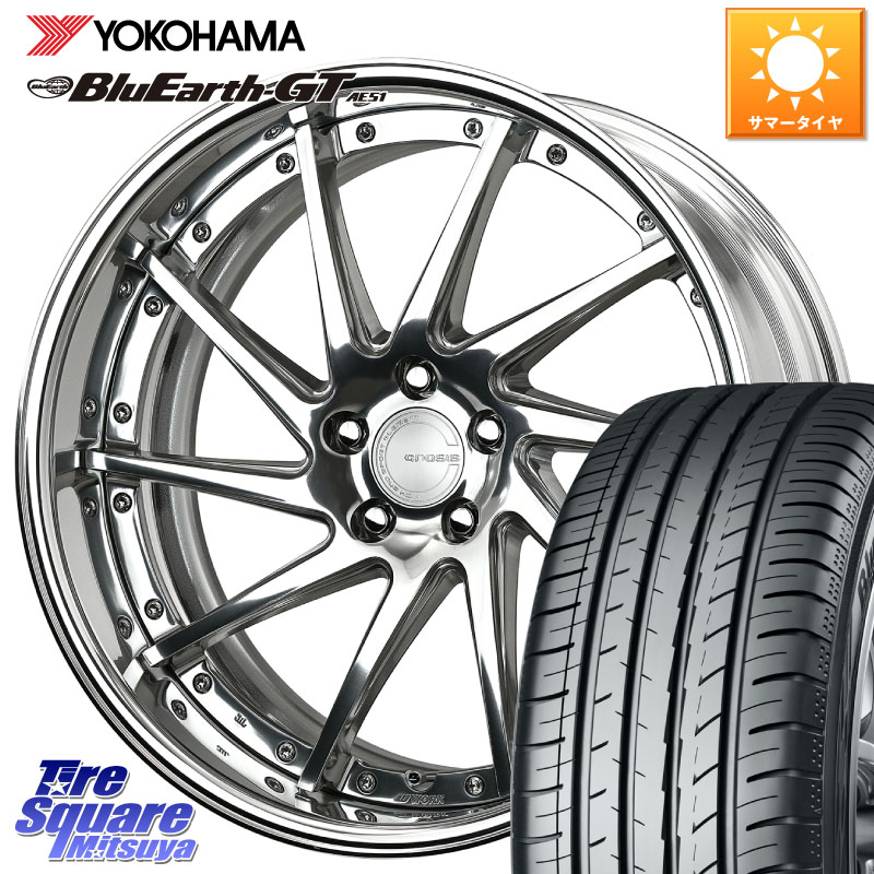 WORK GNOSIS CVS O Disk 19インチ 2ピース 19 X 8.0J +35 5穴 114.3 YOKOHAMA R4631 BluEarth-GT AE51 ヨコハマ 225/40R19 245,355円
