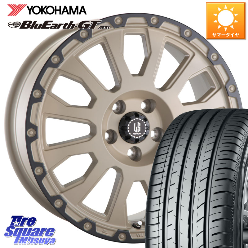 阿部商会 LA STRADA AVENTURA アヴェンチュラ GAR 17インチ 17 X 7.5J(MINI F60) +50 5穴 112 YOKOHAMA R4582 BluEarth-GT AE51 ヨコハマ 225/55R17 MINI ミニ クロスオーバー F60