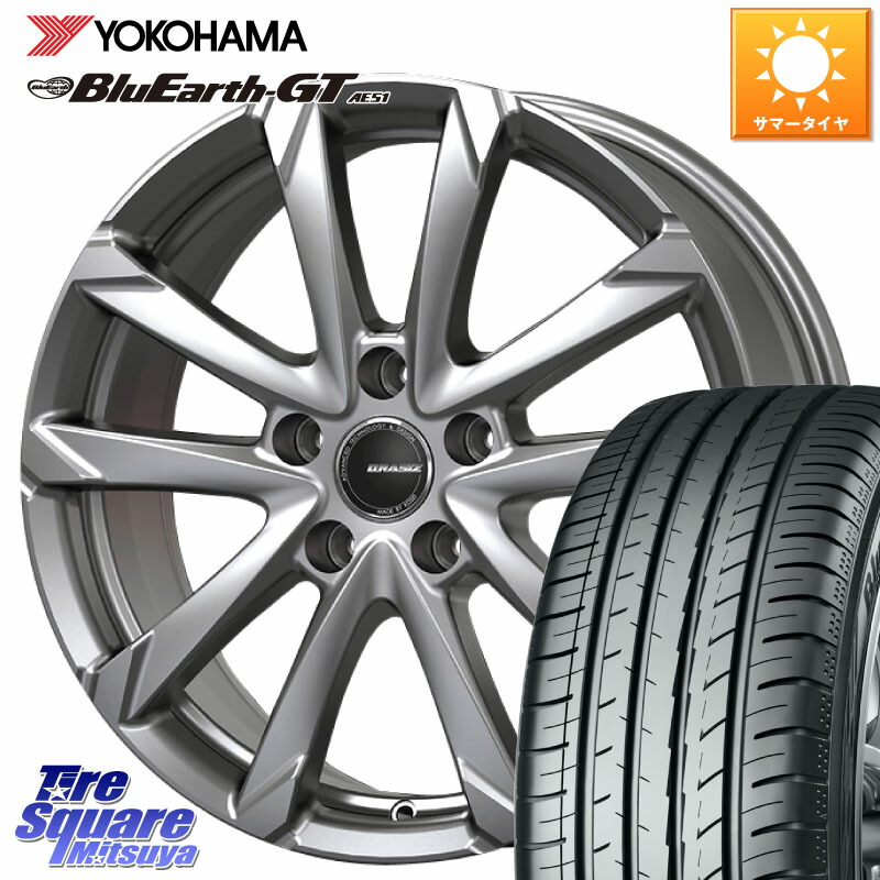 YOKOHAMA R4586 BluEarth-GT AE51 ヨコハマ 225/45R18KOSEI QGC801S QRASIZ GC36F クレイシズ ホイール 18インチ 18X7.0J 53 5穴 114.3 CX-3 レヴォーグ RC系オデッセイ前期 ティアナ 日産 オデッセイ アコード レヴォーグ LEVORG｜タイヤスクエアミツヤ