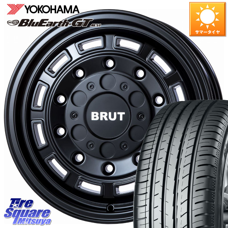 YOKOHAMA R4582 BluEarth-GT AE51 ヨコハマ 225/55R17BRUT ブルート BR-70 BR70 ホイール 17インチ 17X7.5J 48 5穴 100｜タイヤスクエアミツヤ